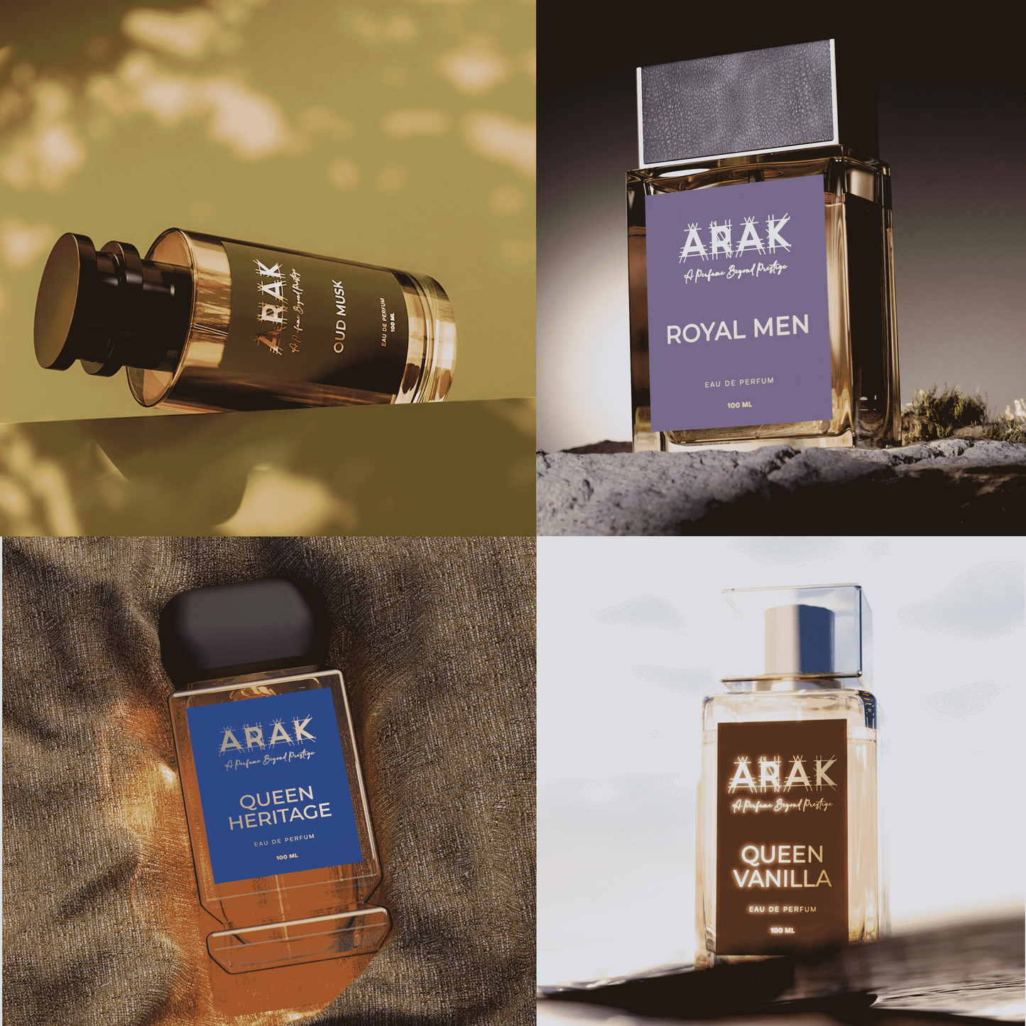 Arak Perfumes Signature Collection: Pack of Four Complete Fragrance Bundle | Great Deal